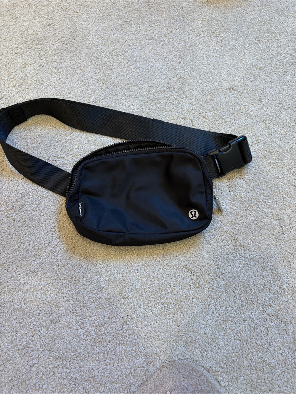 lululemon athletica Black Belt Bag with Logo